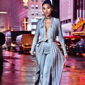 2 piece Silver/Grey Set (belt included)